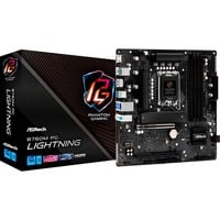 ASRock B760M PG LIGHTNING socket 1700 moederbord Zwart/grijs, RAID, 2.5Gb-LAN, Sound, µATX