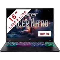 Acer Nitro V 16 AI (ANV16-A71-R852) 16"  Copilot+ gaming laptop Zwart | Ryzen AI 7 450 | RTX 5060 | 16 GB | 512 GB SSD | 180 Hz