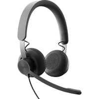 Logitech Zone Wired on-ear headset Zwart