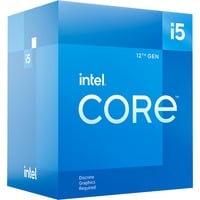 Intel® Core i5-12400F, 2,5 GHz (4,4 GHz Turbo Boost) socket 1700 processor