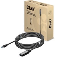 Club 3D USB 3.2 Gen1 actieve repeaterkabel Zwart, 5 meter