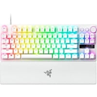 Razer Huntsman V3 Pro TKL, gaming toetsenbord Wit, US lay-out, Razer Analog Optical Gen 2, RGB leds, TKL, PBT double-shot