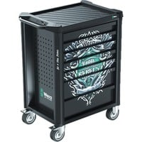 Wera 9700 Tool Rebel werkplaatswagen 1, 94-delig gereedschapswagen Zwart, Incl. 4 schuimrubber inzetstukken met gereedschap
