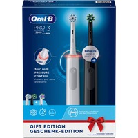 Braun Oral-B Pro 3 3900 Gift Edition elektrische tandenborstel Wit/zwart