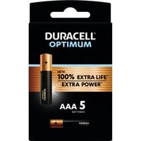 Duracell Optimum Alkaline AAA-batterijen 5 stuks