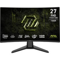 MSI MAG 274CF X24 27" curved gaming monitor Zwart, 2x HDMI, DisplayPort, 240 Hz