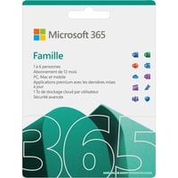 Microsoft Office 365 Family software Frans, 1 jaar