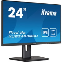 iiyama Prolite XUB2493QSU-B5 24" monitor Zwart, HDMI, DisplayPort, USB, Audio 