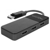 DeLOCK DisplayPort 1.4 naar 3x HDMI splitter MST Zwart