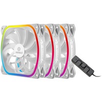 Enermax SquA RGB White 3 Pack 120x120 case fan Wit, incl. controller