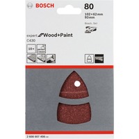 Bosch Schuurpapier EfWP,102x62mm,K80 