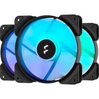 Fractal Design Aspect 12 RGB PWM Black Frame 3 Fan Pack case fan Zwart/wit, 3 stuks