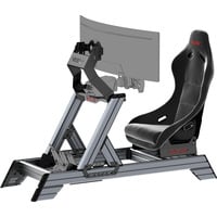 Res-Tech Smart Cockpit + GT Seat racing simulator Zwart/grijs