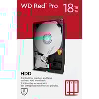 WD Red Pro, 18 TB harde schijf WD181KFGX, SATA 600, 24/7, AF