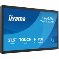 iiyama ProLite TW2223AS-B3P 21.5" Public Display Zwart, Touch, USB, Audio, LAN, WiFi, Bluetooth, Android