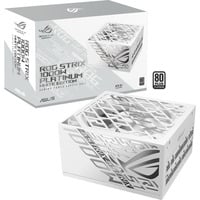 ASUS ROG STRIX Platinum White Edition modulaire 1000 watt voeding  Wit, 1x 12V-2x6, 4x PCIe