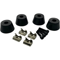 Trak Racer 4x rubber feet floor protectors set voet Zwart