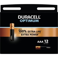Duracell Optimum Alkaline AAA-batterijen 12 stuks