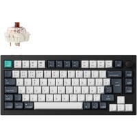 Keychron Q1 Max-M3Z QMK RGB mechanisch toetsenbord Zwart, BE lay-out (AZERTY), Gateron Jupiter Brown, 75%, Hot-swappable, Bluetooth, 2.4GHz