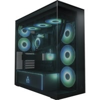 ARCTIC Xtender VG midi tower behuizing Zwart (mat) | 2x USB-A | 1x USB-C | RGB | Tempered Glass