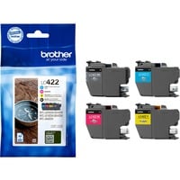 Brother Inkt - LC-422VAL Value Pack Zwart, cyaan, magenta, geel