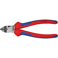 KNIPEX Afstrip-zijsnijtang 14 22 160 kniptang Rood/blauw, Lengte 160mm, VDE-getest