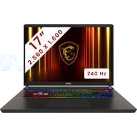 MSI Vector 17 HX AI (A2XWJG-057BE) 17" gaming laptop Grijs | Core Ultra 9 275HX | RTX 5090 | 32 GB | 1 TB SSD | 240 Hz