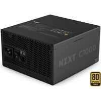 NZXT C1000 Gold ATX 3.1, 1000 Watt voeding  Zwart, 1x 12VHPWR, 3x PCIe, kabelmanagement