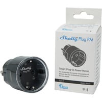 Shelly Shelly Plug PM Gen3 schwarz wandcontactdoos Zwart