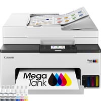 Canon MAXIFY GX2051-kleureninkjetprinter met navulbare MegaTank all-in-one inkjetprinter met faxfunctie Wit, printen, kopiëren, scannen, faxen, Wi-Fi