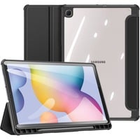 Dux Ducis Toby Samsung Galaxy Tab S6 Lite Tri-Fold Bookcase tablethoes Zwart/transparant