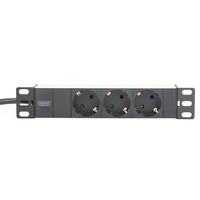 Digitus DN-95411 stekkerdoos Zwart/aluminium