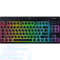 Razer BlackWidow V4 Low-profile, gaming toetsenbord Zwart, US lay-out, Razer Low-Profile Yellow, TKL, RGB leds