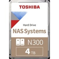 Toshiba N300, 4 TB harde schijf HDWG440UZSVA, SATA/600, 24/7, Bulk