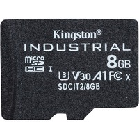 Kingston Industrial microSDHC 8GB geheugenkaart Zwart, Klasse 10, UHS-I, U3, V30, A1