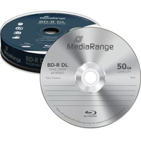 MediaRange BD-R 50 GB blu-ray media 6x, 10 stuks, Retail
