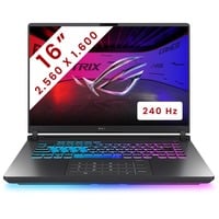 ASUS ROG Strix G16 (G615LR-S5072W) 16" gaming laptop Grijs | Core Ultra 9 275HX | RTX 5070 Ti | 32 GB | 1 TB SSD | 240 Hz
