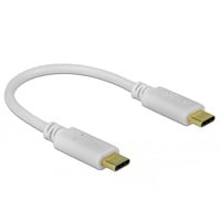 DeLOCK USB-C laadkabel Wit, 0,15 meter