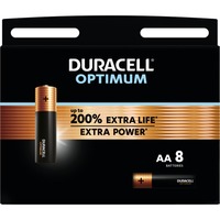 Duracell Optimum Alkaline AA-batterijen 8 stuks