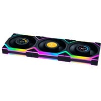 Lian Li UNI FAN SL120 LCD Wireless Reverse RGB case fans Zwart, 3 stuks, 120 x 124.5 x 28 mm, PWM