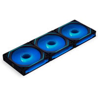 Lian Li UNI FAN SL-INFINITY 120 Reverse RGB case fans Zwart, 3 stuks, 120 x 122 x 25 mm, PWM