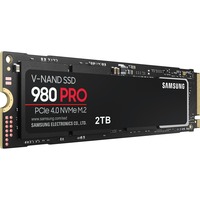 Samsung 980 PRO, 2 TB SSD MZ-V8P2T0BW, PCIe Gen 4.0 x4, NVMe 1.3