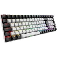 Sharkoon SKILLER SGK50 S2 RGB mechanisch gaming toetsenbord Wit, BE lay-out (AZERTY), Gateron Brown, 96%, Hot-swappable