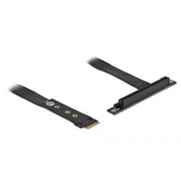 DeLOCK M.2 Key M naar PCIe 3.0 x16 NVMe adapterkabel Zwart, 0,2 meter