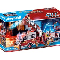 PLAYMOBIL City Action - Brandweerwagen: US Tower Ladder Constructiespeelgoed