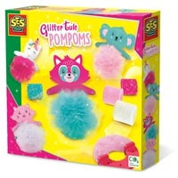 SES Creative Glitter tule pompons Knutselen 14677