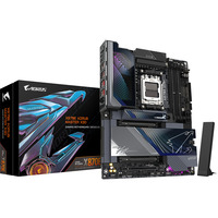 GIGABYTE X870E AORUS MASTER X3D socket AM5 moederbord Zwart, RAID, 10 Gb-LAN, WLAN, BT, Sound, ATX