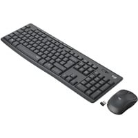 Logitech MK295 Silent draadloze desktopset Donkergrijs, BE lay-out (AZERTY), 100%