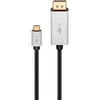goobay USB-C 4.0 > DisplayPort adapter Zwart/zilver, 3 meter