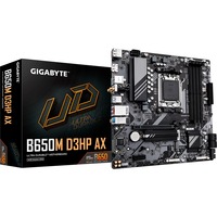 GIGABYTE B650M D3HP AX socket AM5 moederbord RAID, 2.5 Gb-LAN, Wi-Fi 6E, BT, Sound, µATX